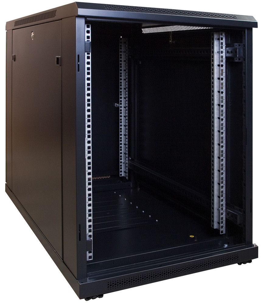 Miniatuur van 15U mini patchkast met glazen deur 600x1000x770mm (DS6015)