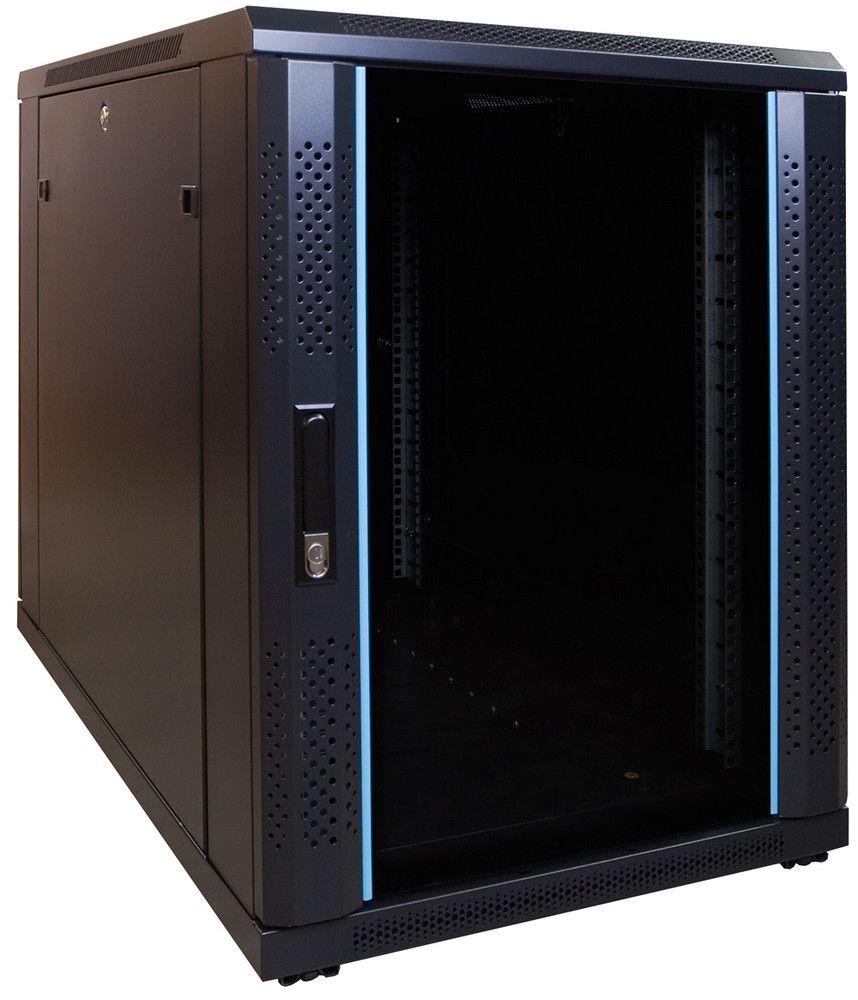 Miniatuur van 15U mini patchkast met glazen deur 600x1000x770mm (DS6015)