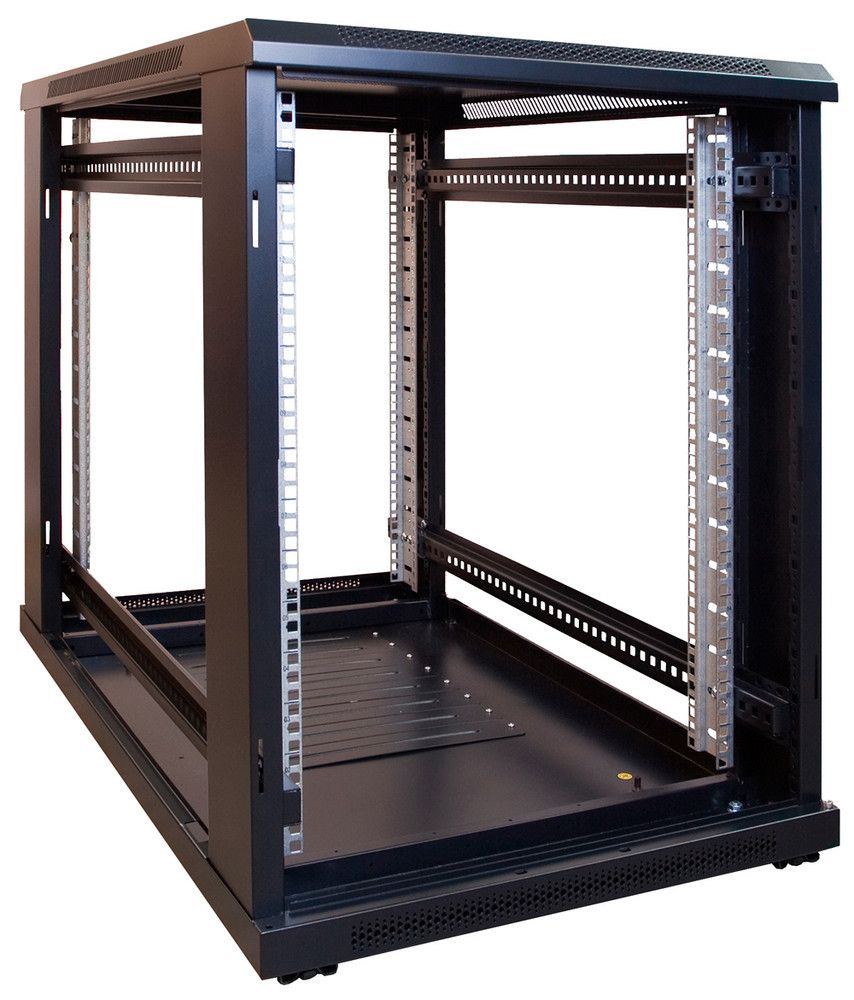 Miniatuur van 15U mini patchkast met geperforeerde deur 600x1000x769mm (DS6015PP)