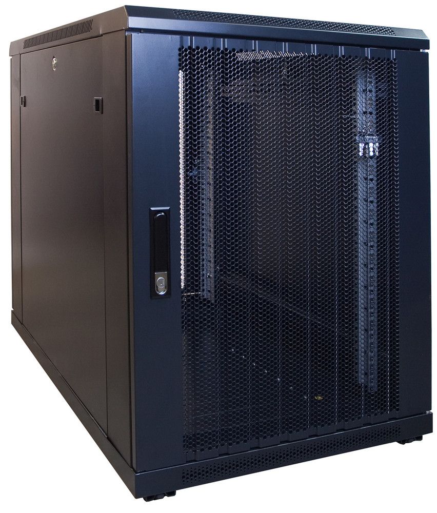 Miniatuur van 15U mini patchkast met geperforeerde deur 600x1000x769mm (DS6015PP)