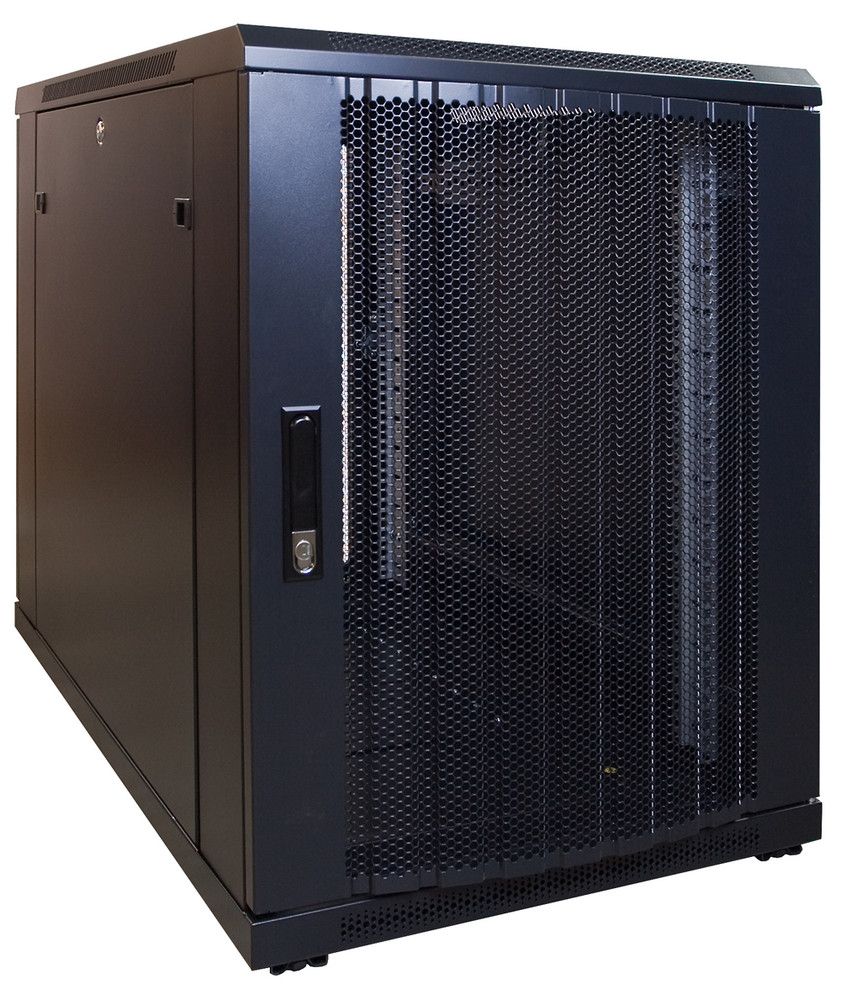 Miniatuur van 15U mini patchkast met geperforeerde deur 600x1000x769mm (DS6015PP)