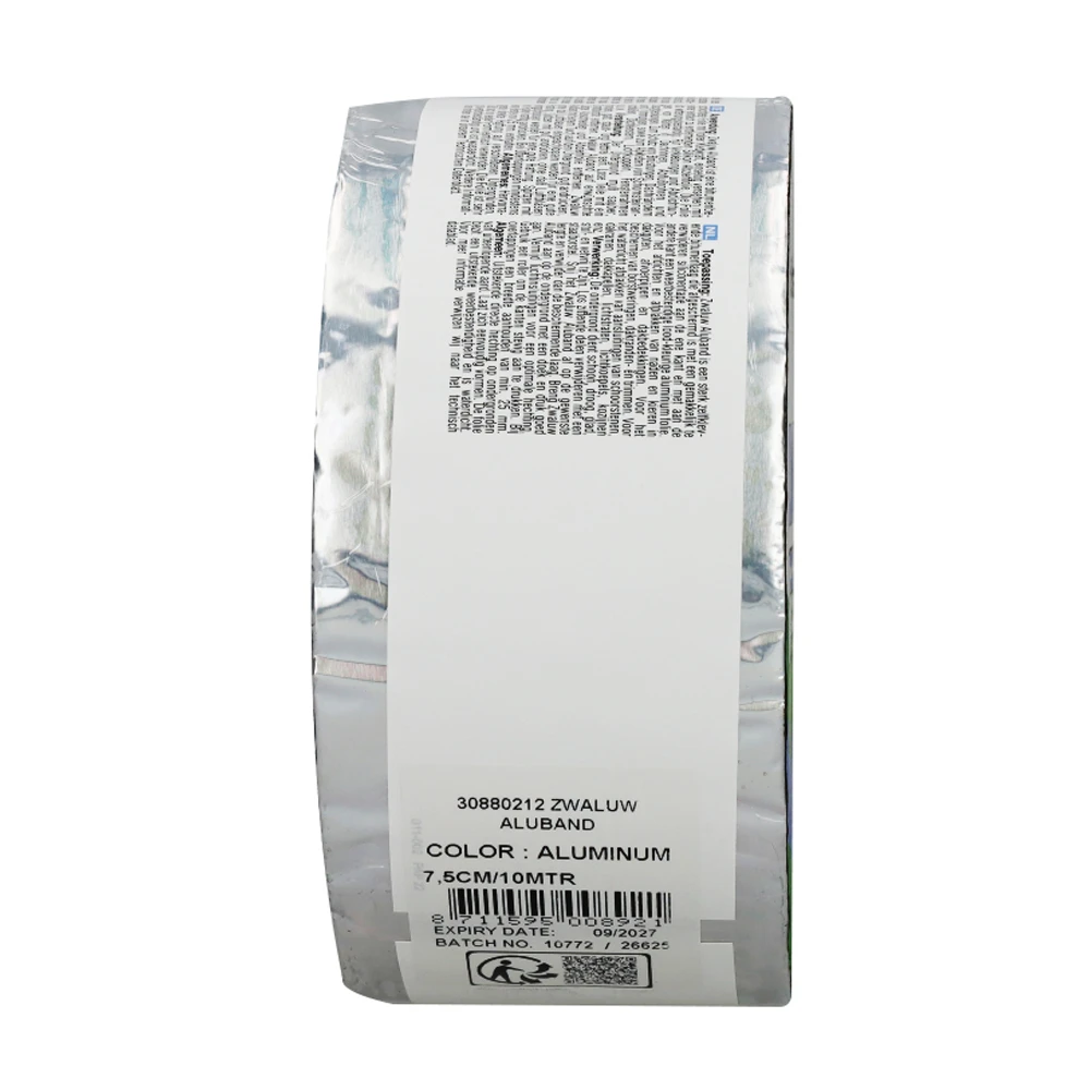 Miniatuur van Den Braven Sealants aluband zelfklevende bitumineuze tape 75 mm - rol 10 meter - aluminium (200009)