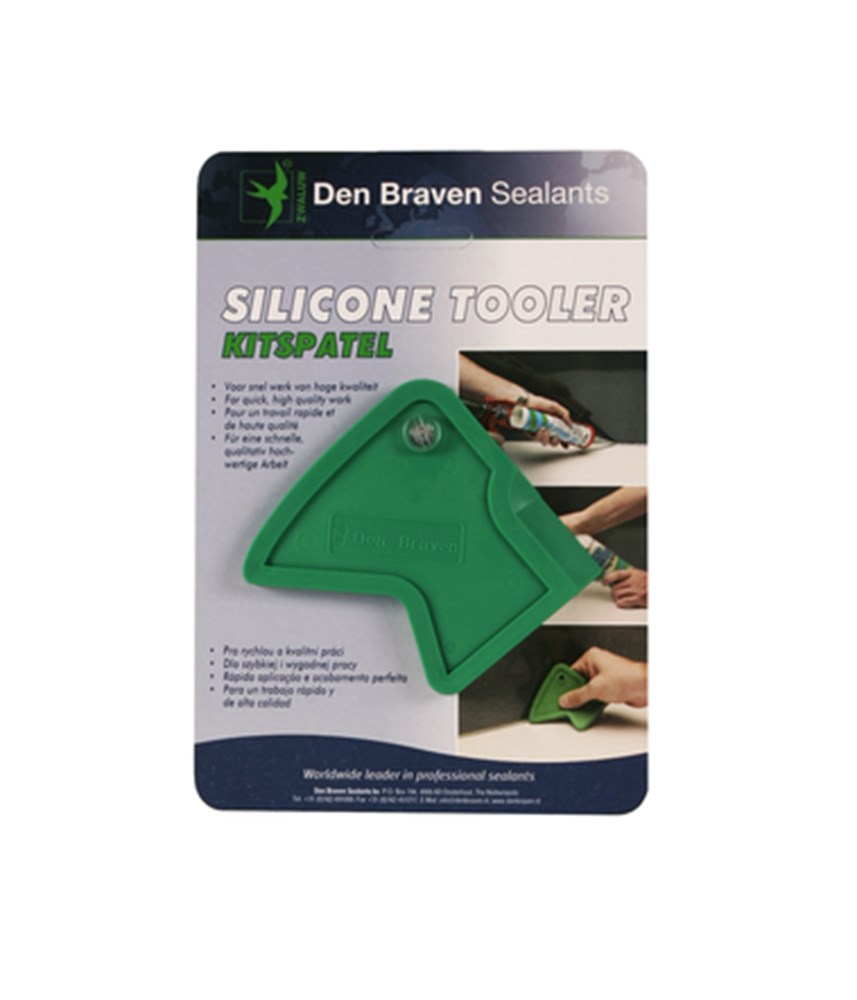 Miniatuur van Den Braven Zwaluw siliconen kitafstrijkspatel voor afwerken kitvoegen - groen (11814500)