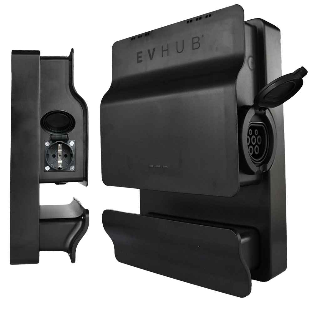 Miniatuur van EVHUB laadpaal 22kW type 2 socket - zwart (LP-OMKAKDKY1V)