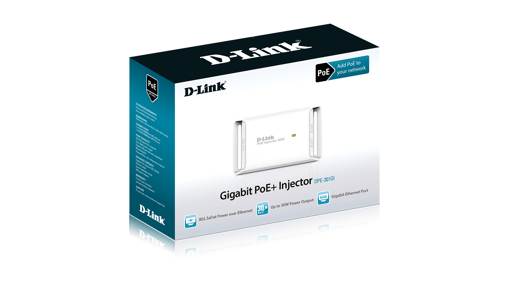 Miniatuur van D-Link Gigabit PoE+ Injector (DPE-301GI)