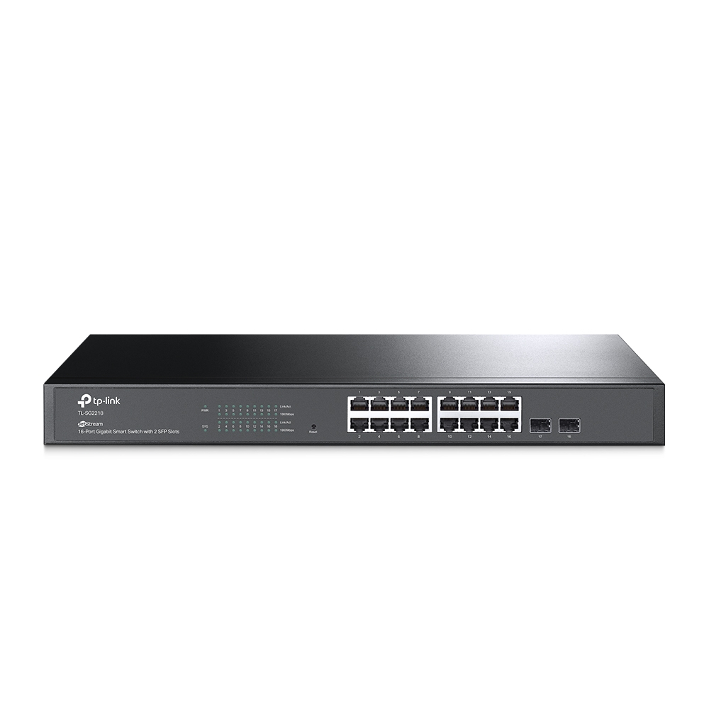 Miniatuur van TP-LINK JETstream gigabit smart netwerk switch 16-poorts met 2 SFP ingangen (TL-SG2218)