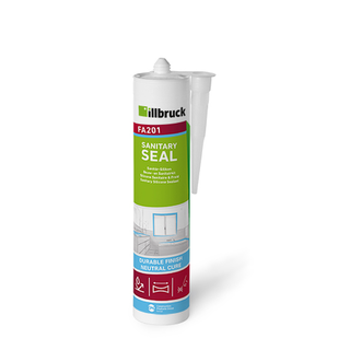 Miniatuur van illbruck sanitairkit siliconenkit bouwkit - koker 310ml - zwart RAL9005 (FA201)