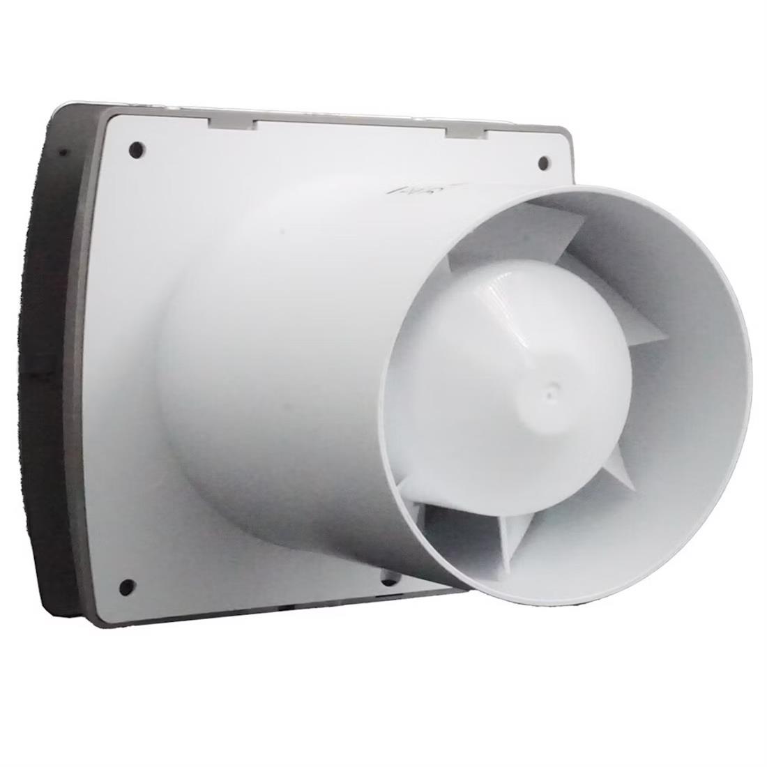 Miniatuur van WEHA inbouwventilator inox met timer en vochtsensor Ø120mm 150m3/h (20100412)