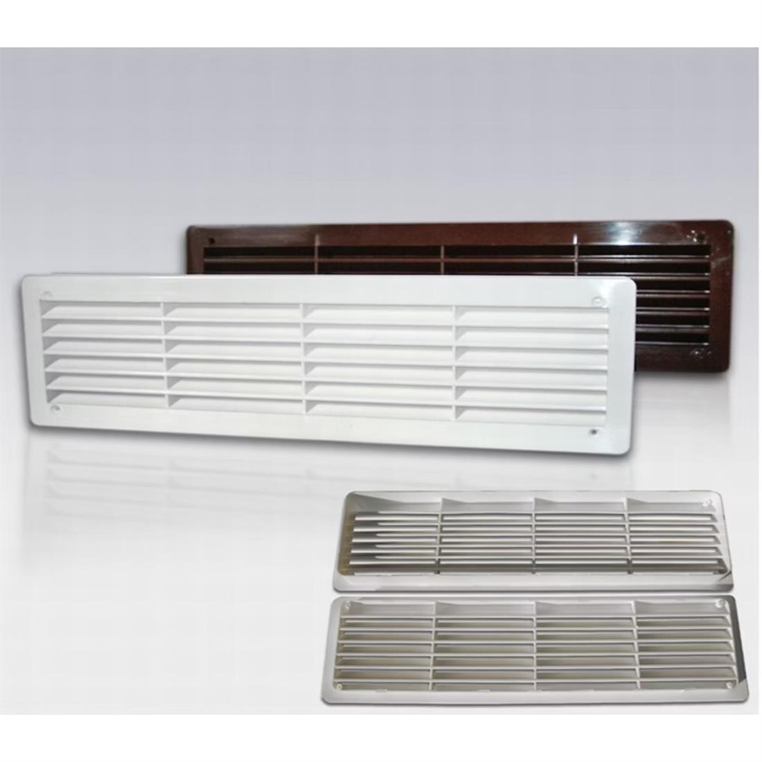 Miniatuur van WEHA deurventilatierooster 465x138mm 2-delig - zwart (20200709 ZW)