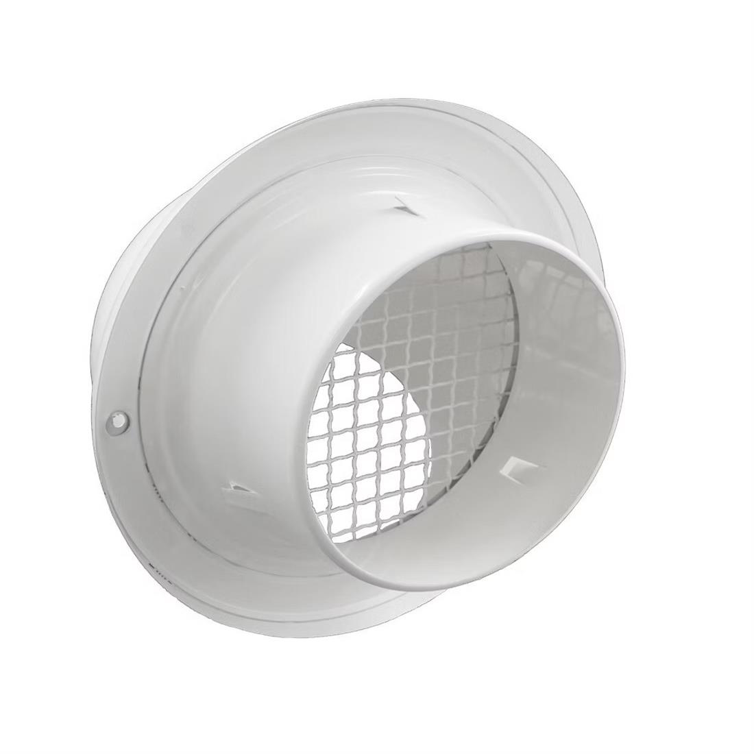 Miniatuur van WEHA bolrooster Ø100mm RVS 275 m³/h - wit (20300100 W)