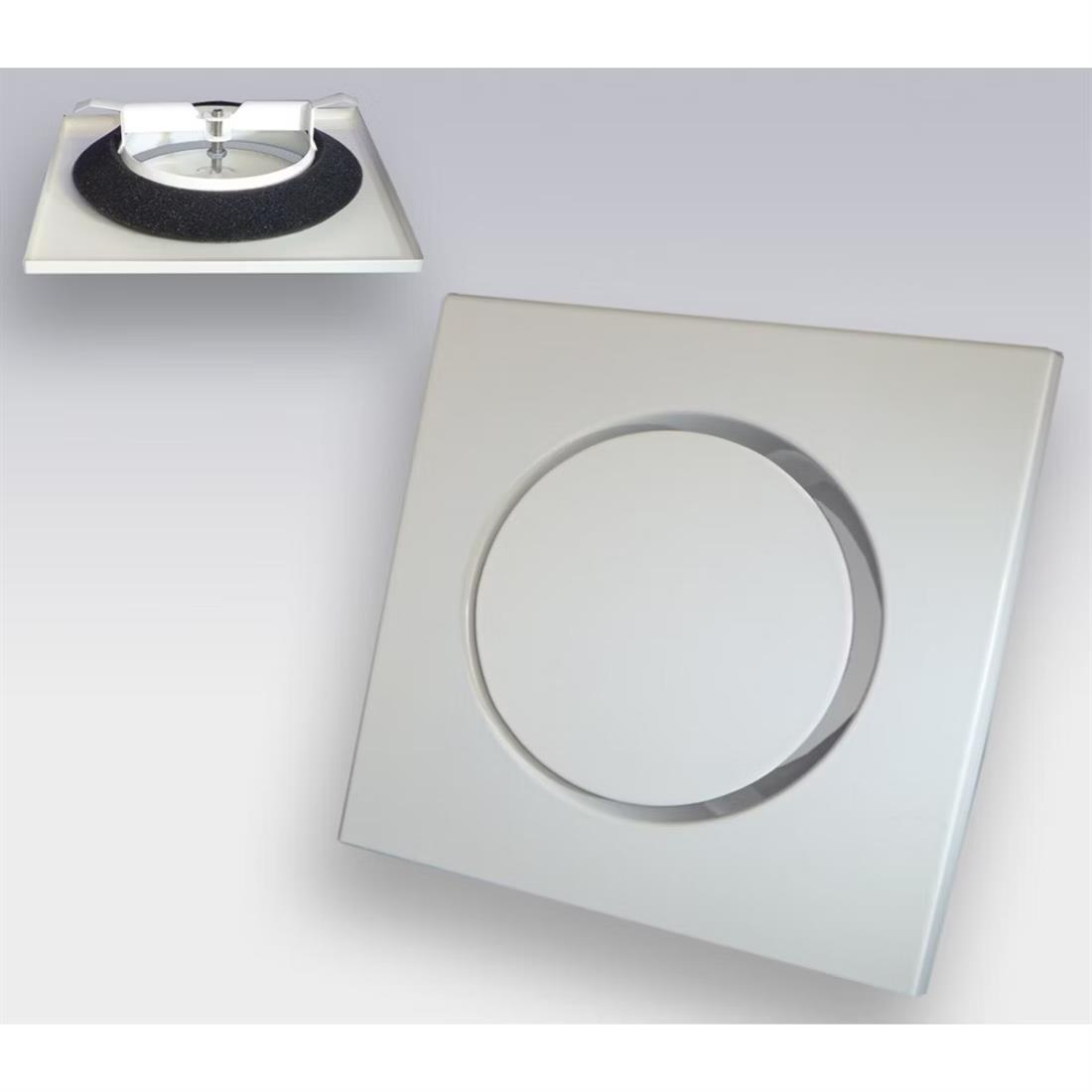 Miniatuur van WEHA ventielrooster voor toevoer, vierkant en afsluitbaar Ø125mm - wit (20703125)