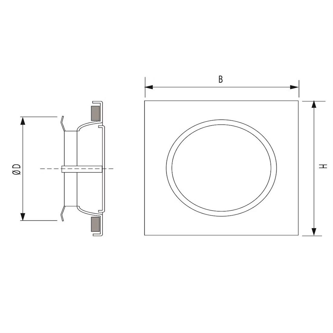 Miniatuur van WEHA ventielrooster voor toevoer, vierkant en afsluitbaar Ø125mm - wit (20703125)