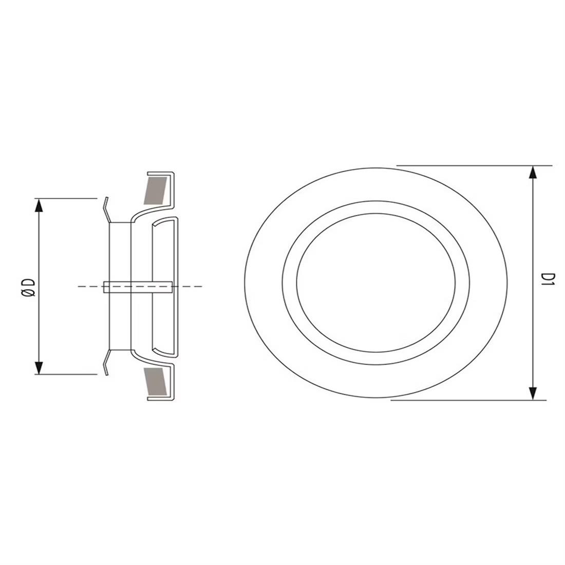 Miniatuur van WEHA ventielrooster voor afvoer Ø125mm - wit (20706125)