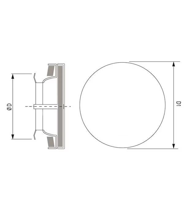 Miniatuur van WEHA ventielrooster voor toevoer Ø100mm - wit (20707100)
