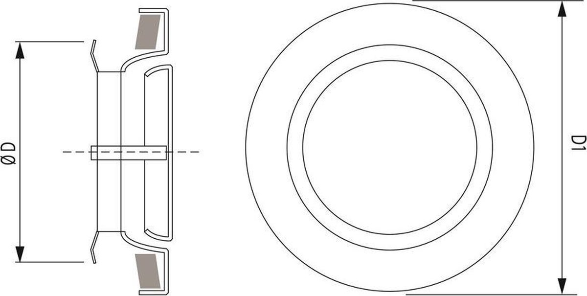 Miniatuur van WEHA ventielrooster voor toevoer Ø100mm - wit (20707100)