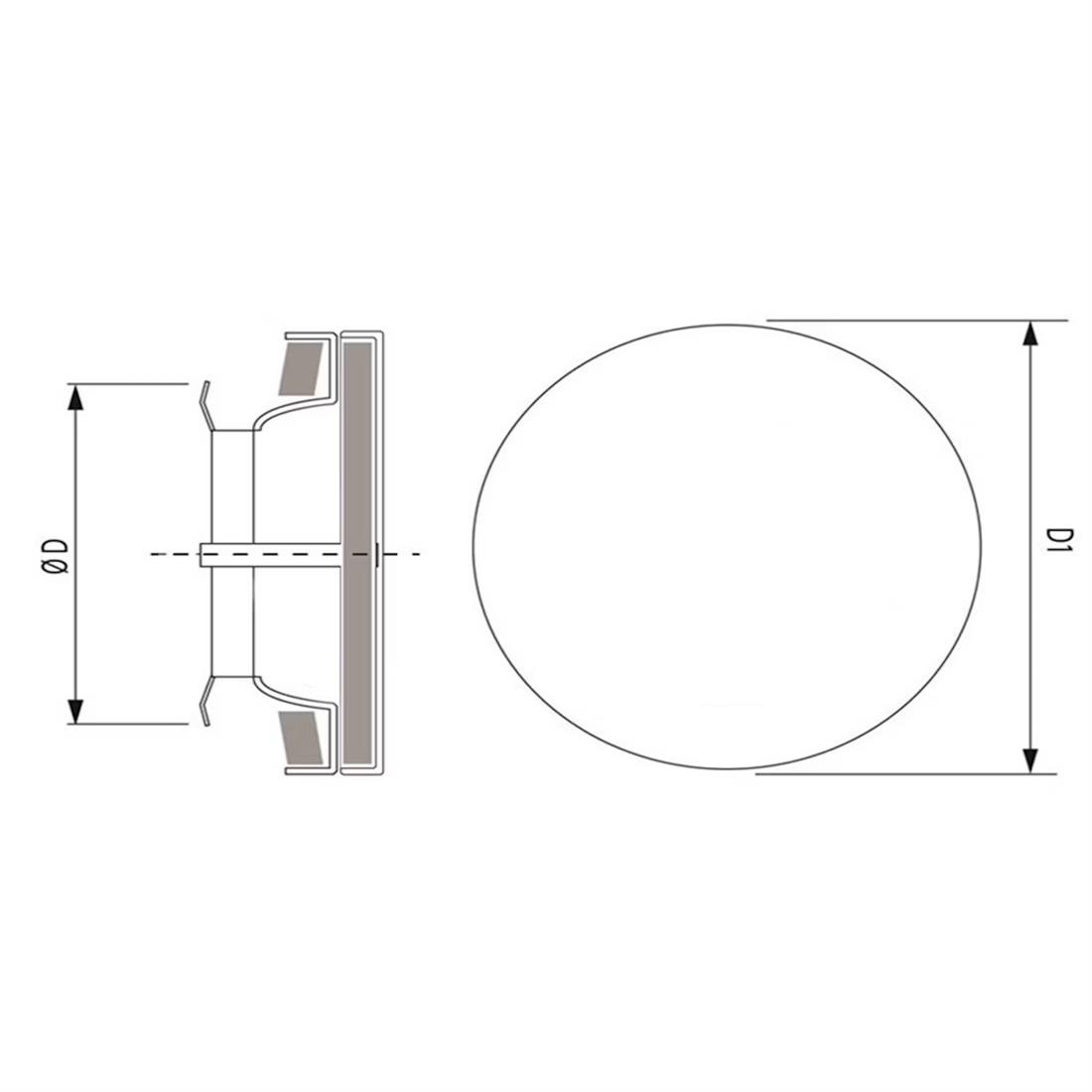 Miniatuur van WEHA ventielrooster voor toevoer Ø125mm - wit (20707125)