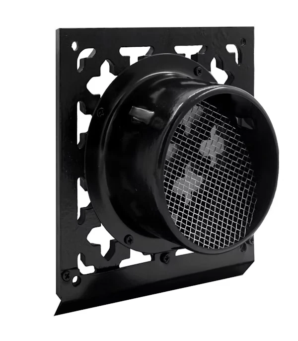 Miniatuur van WEHA retro rooster vierkant Ø100mm - aluminium zwart (20801100 ZW)