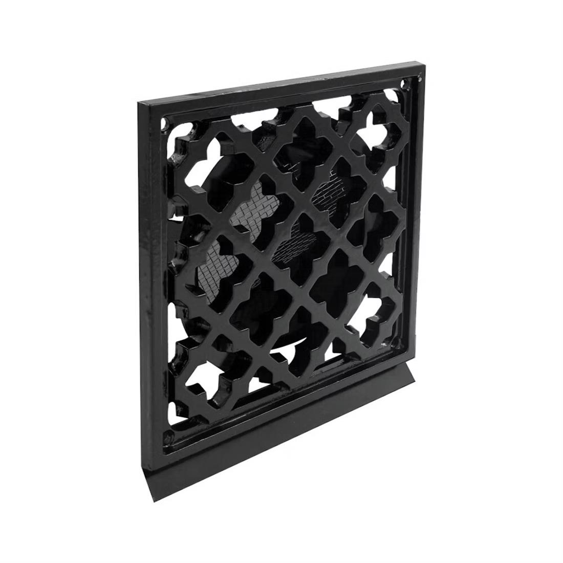 Miniatuur van WEHA retro rooster vierkant Ø125mm - aluminium zwart (20801125 ZW)