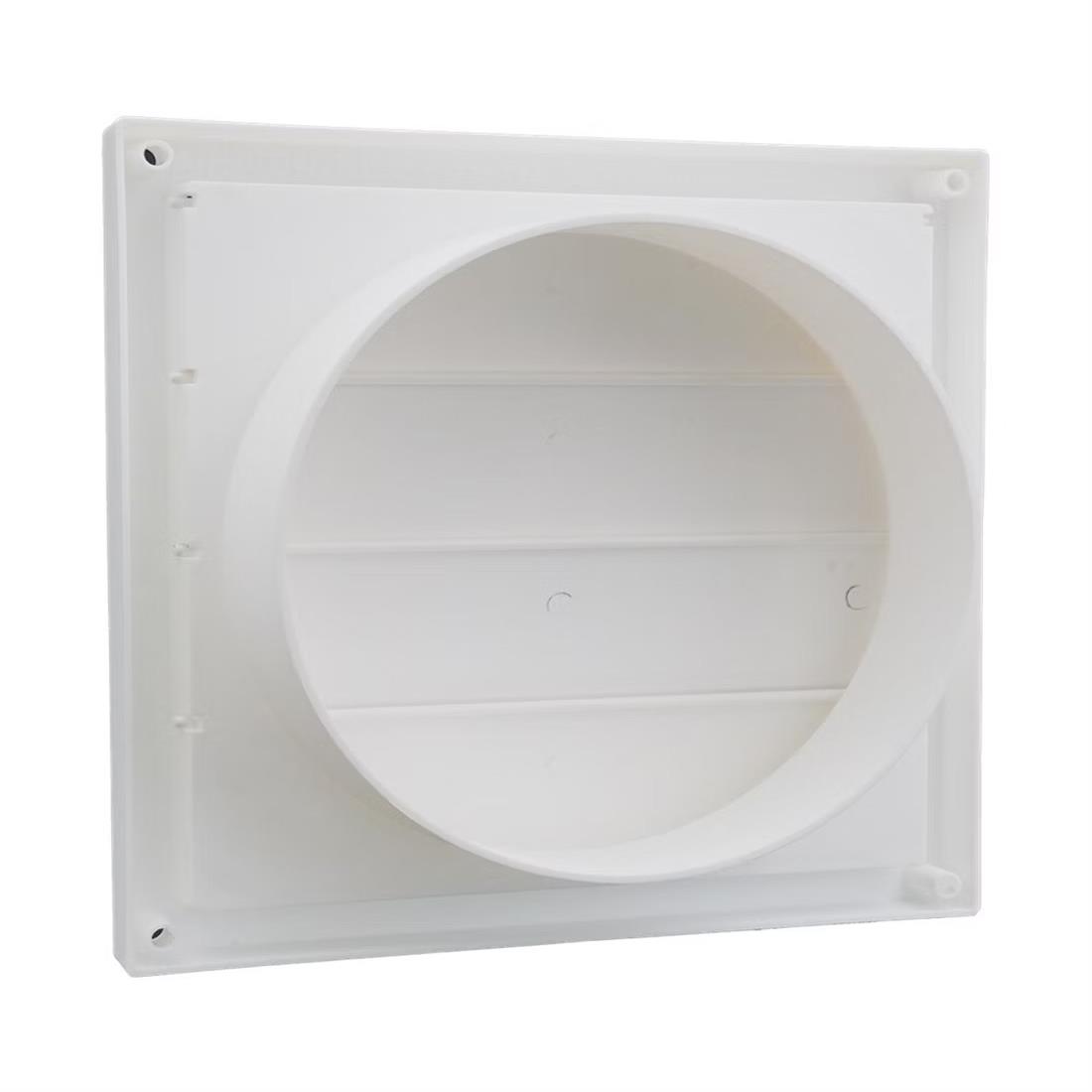 Miniatuur van AIR CONTROL lamellenrooster kunststof 190x190mm Ø150mm - wit (20201100)