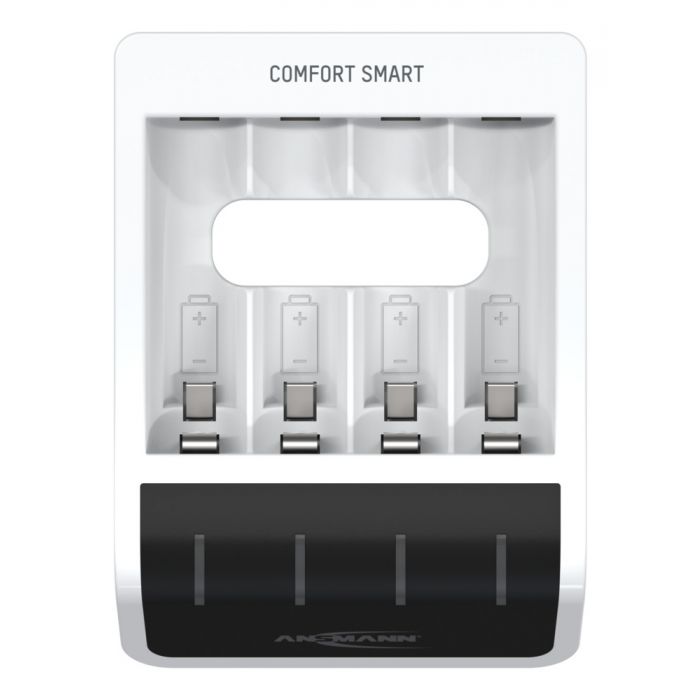 Miniatuur van Ansmann comfort smart snellader voor 4 stuks AAA / AA (1001-0092)