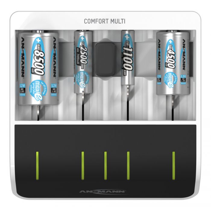 Miniatuur van Berner comfort multi snellader voor 4 stuks AAA / AA / baby c / mono D (1001-0093)