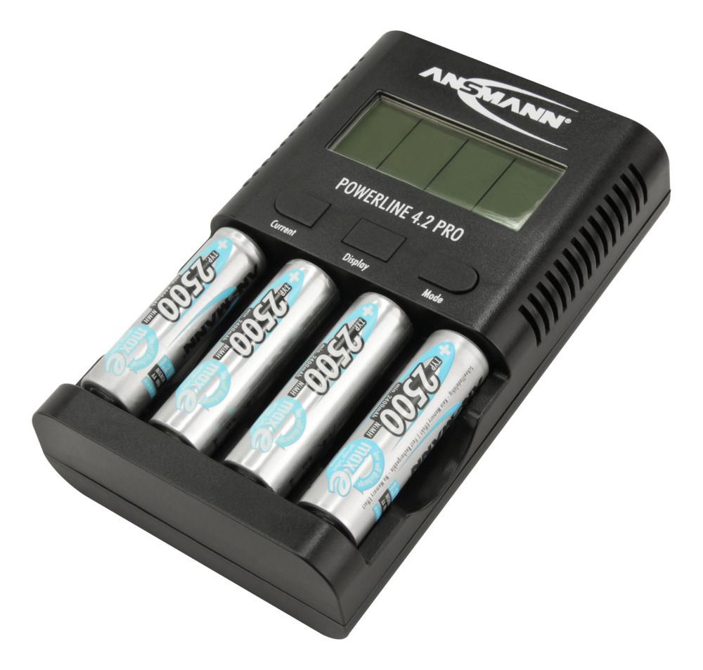 Miniatuur van Ansmann comfort plus snellader voor 4 stuks AAA / AA / 9V (1001-0079)