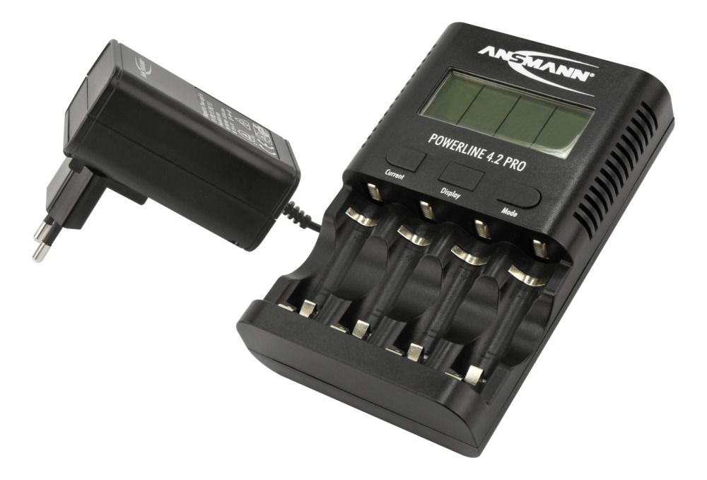 Miniatuur van Ansmann comfort plus snellader voor 4 stuks AAA / AA / 9V (1001-0079)