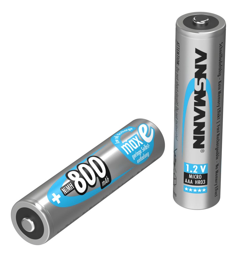 Miniatuur van Ansmann oplaadbare batterij NiMH AAA 1.2V 800mAh - verpakking per 4 stuks (5035042)