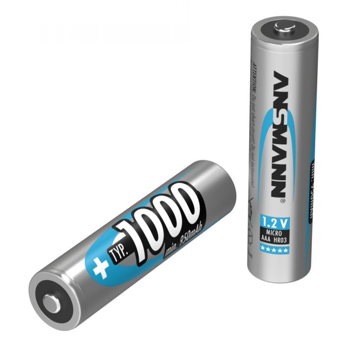Miniatuur van Ansmann oplaadbare batterij NiMH AAA 1.2V 1.000mAh - verpakking per 4 stuks (5030882)
