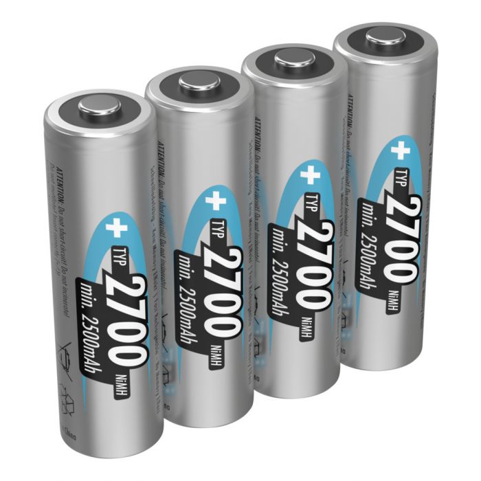 Miniatuur van Ansmann oplaadbare batterij NiMH AA 1.2V 2.700mAh - verpakking per 4 stuks (5030842)