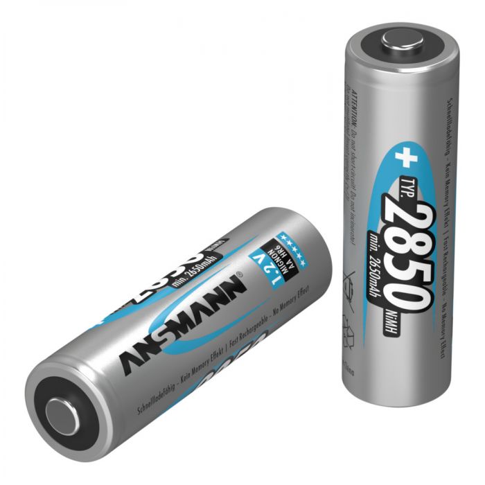 Miniatuur van Ansmann oplaadbare batterij NiMH AA 1.2V 2.850mAh - verpakking per 4 stuks (5035212)..