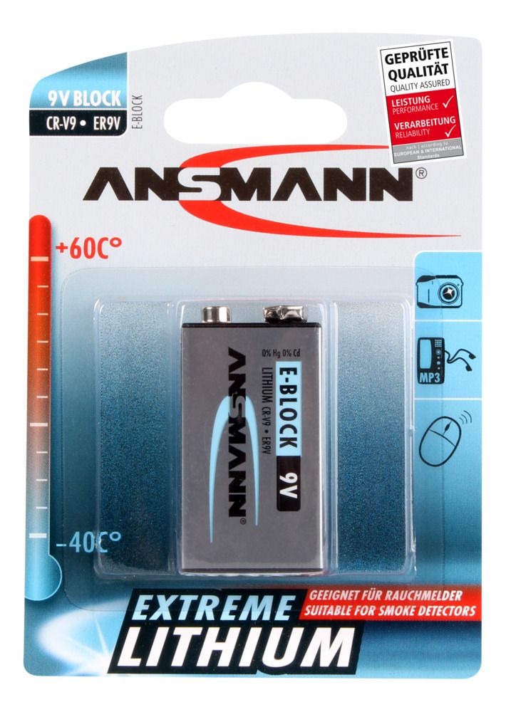 Miniatuur van Ansmann Lithium batterij 9V - verpakking per 1 stuk (5021023)