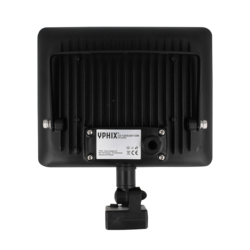 Miniatuur van Yphix LED schijnwerper met sensor 10W 750lm koel wit 4000K IP44 (50508213)