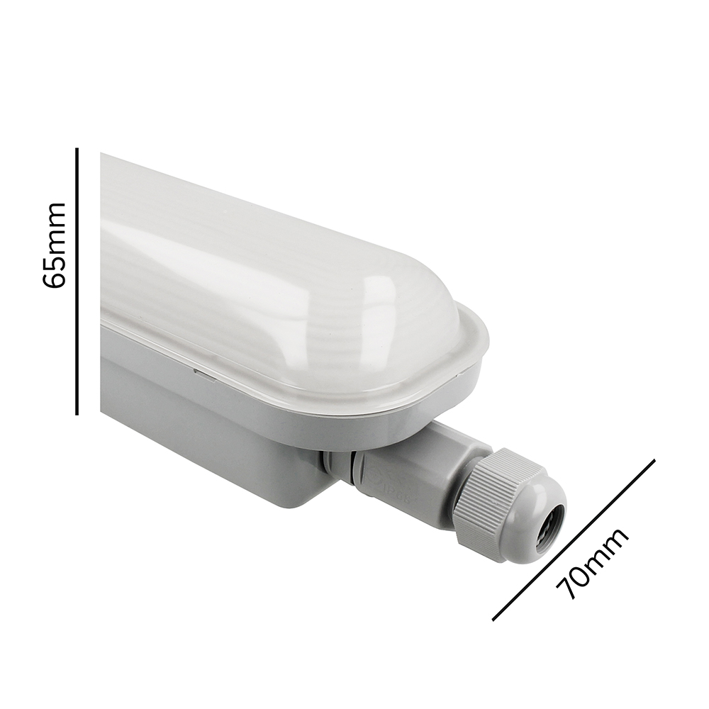 Miniatuur van Yphix LED waterdicht armatuur 34W koel wit 4000K 120cm IP65 (50504151)