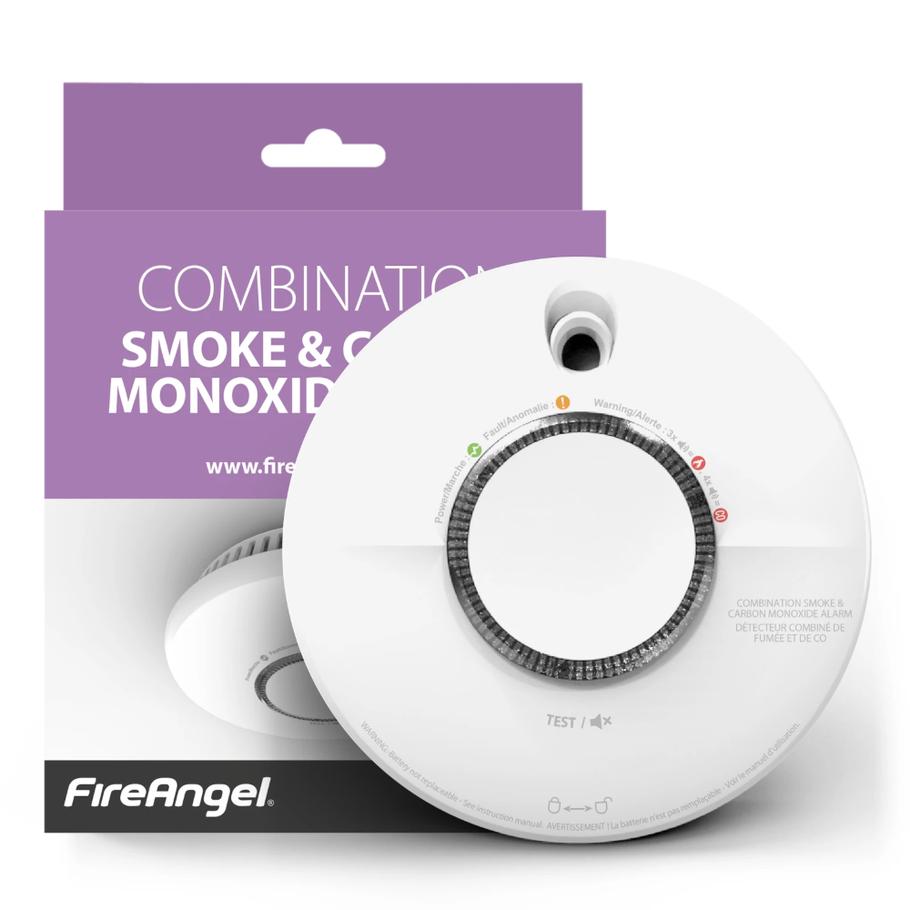 Miniatuur van FireAngel combinatiemelder rook- en koolmonoxide 3V 10-jarig litium batterij - niet koppelbaar (SCB10-INT)