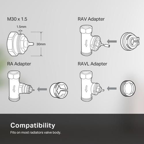 Miniatuur van TP-LINK KE100 Kasa smart thermostatische radiatorkraan
