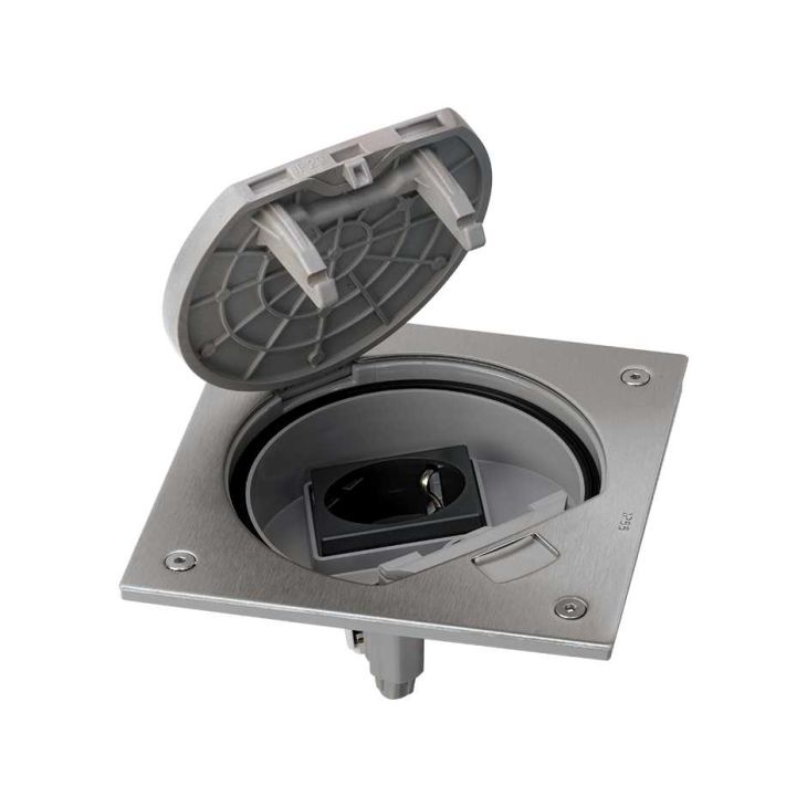 Miniatuur van Simon K45 waterdichte vloerstopcontact - RVS IP66 (KSE2/23/72)