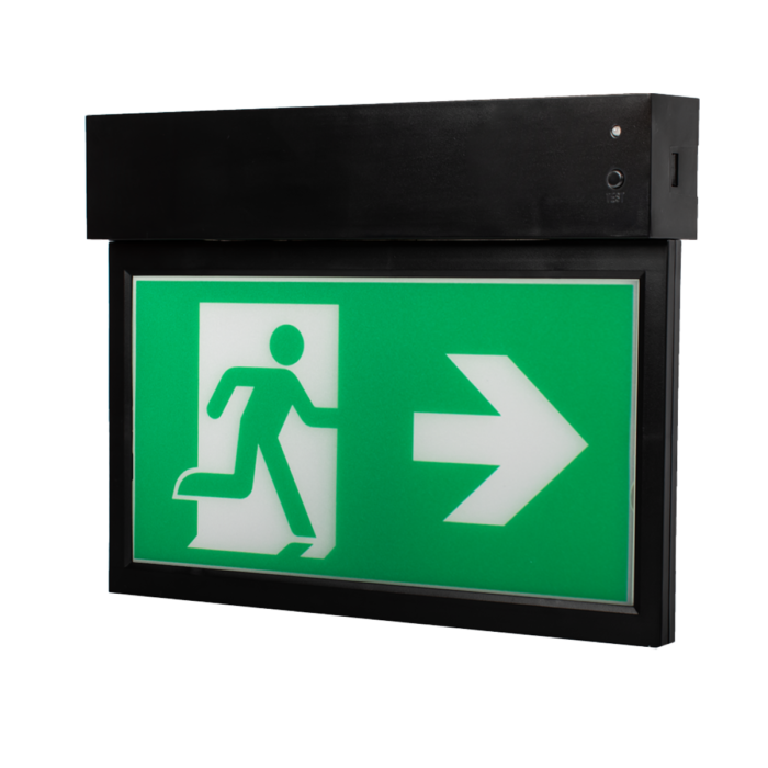 Miniatuur van ION industries noodverlichting onderhangend 3h autotest IP40 - zwart (60.100.013)