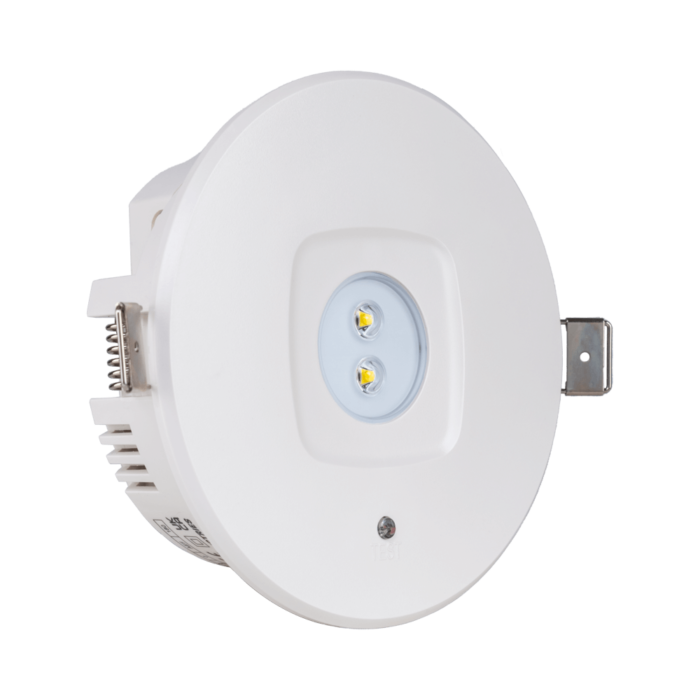 Miniatuur van ION industries noodverlichting inbouw rond 3h autotest IP20 - wit (60.100.020)