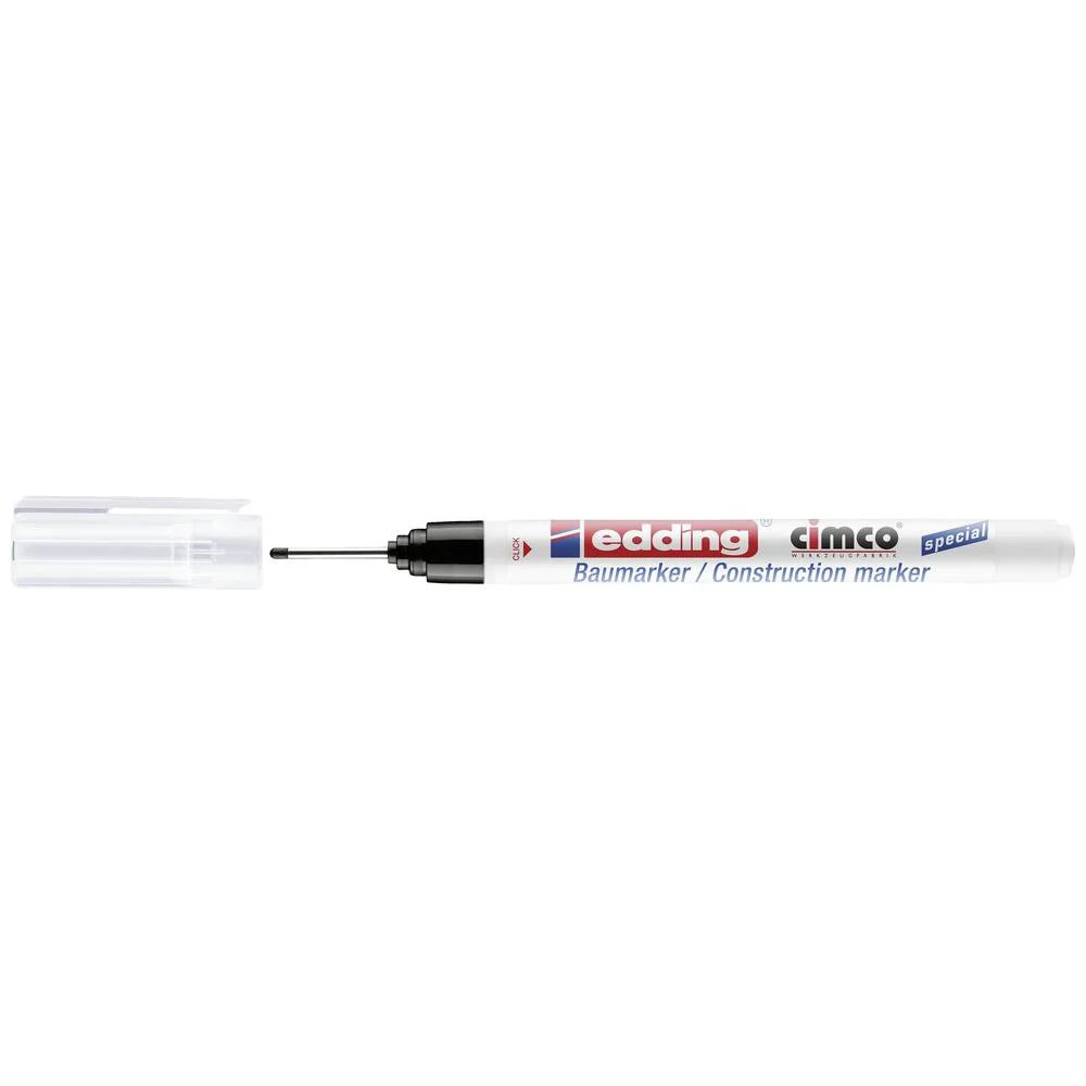 Miniatuur van Cimco markeerstift permanent, diepgat - zwart (212188)