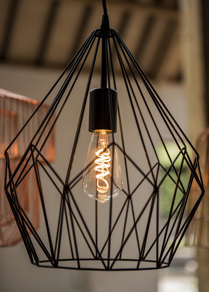 Miniatuur van Bailey LED lamp filament buis eenkneeps E27 3.2W 190lm flame wit 2200K dimbaar (145012)