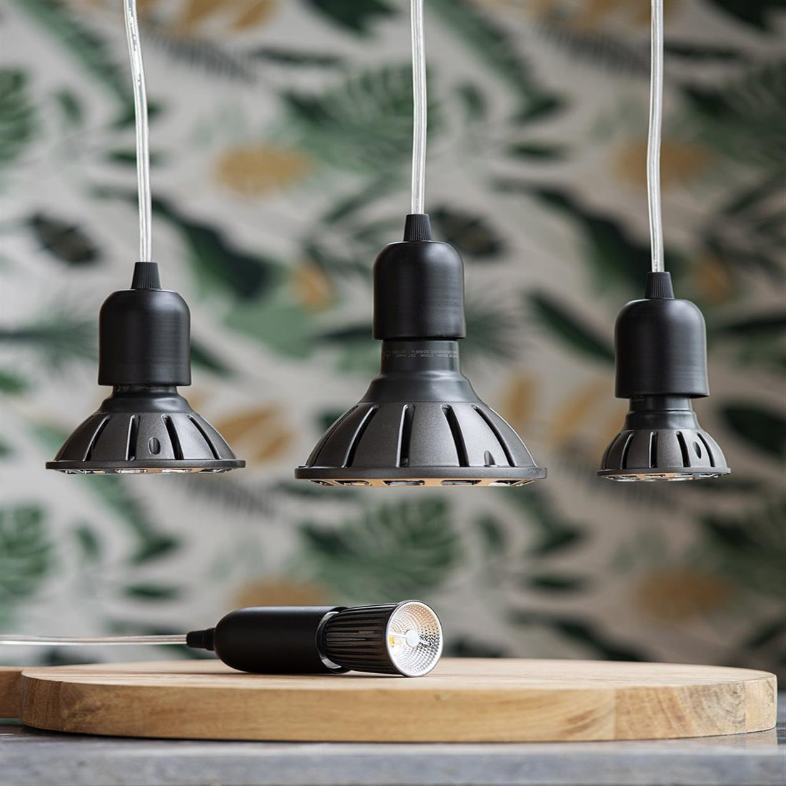 Miniatuur van Bailey lamphouder E27 met trekontlasting - mat zwart (139700)