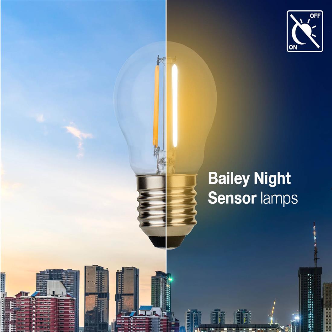 Miniatuur van Bailey LED lamp filament kogel E27 2.5W 300lm warm wit 2700K (145770)