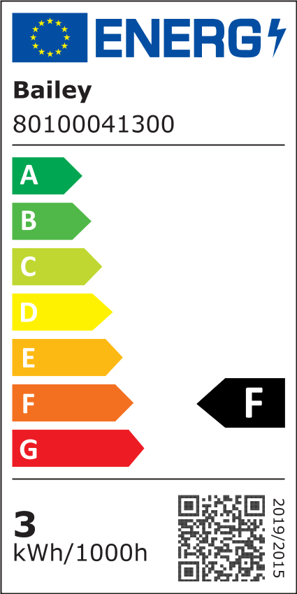 Miniatuur van Bailey LED spot GU10 3W 270lm warm wit 3000K dimbaar (80100041300)