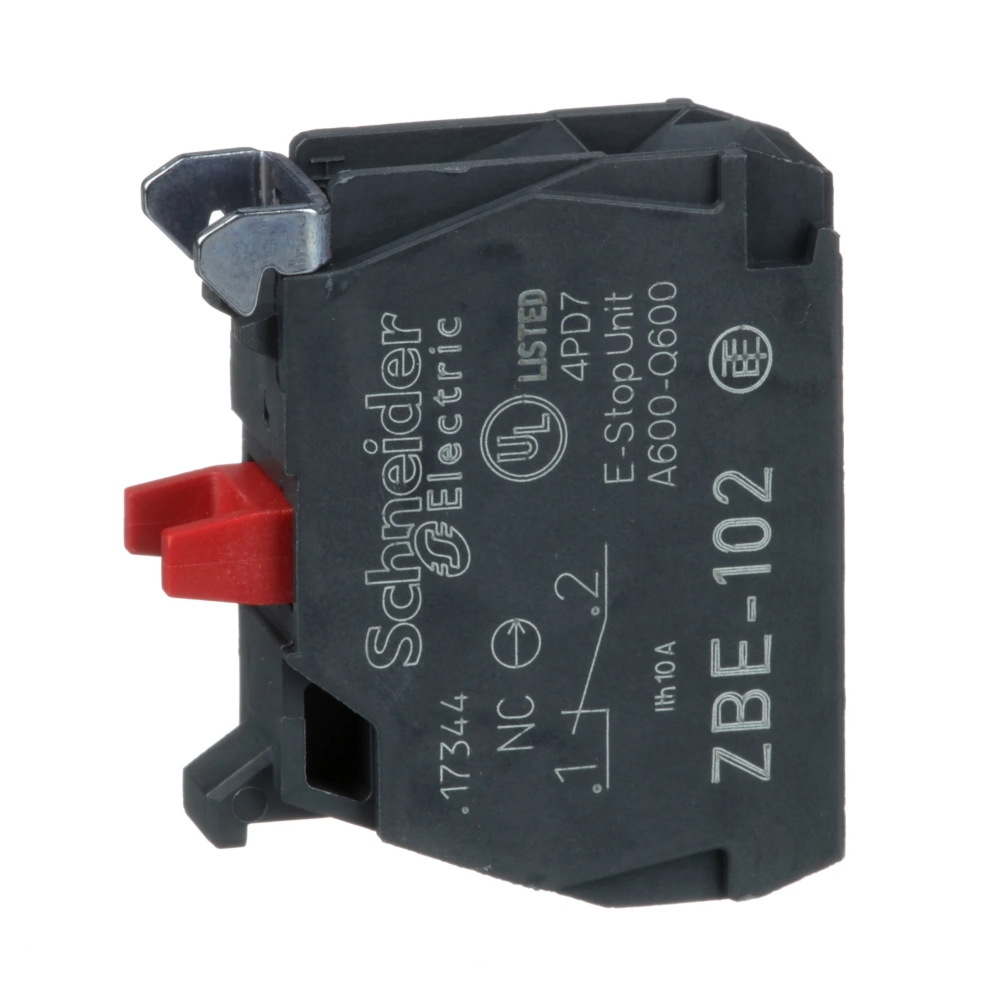 Miniatuur van Schneider Electric Harmony XB4 contactelement voor kop Ø22mm 1NC (ZBE102)