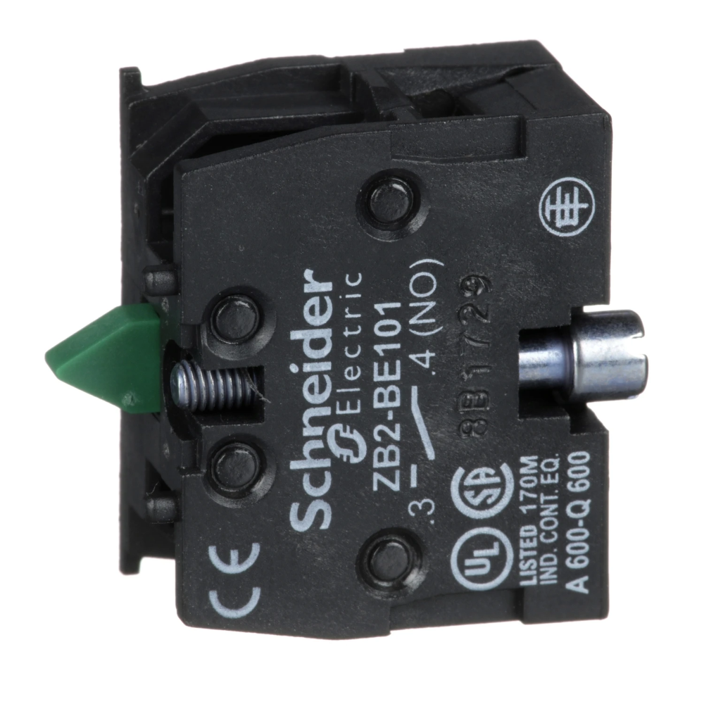 Miniatuur van Schneider Electric Harmony XB4/XB5 contactelement NO terugvering (ZB2BE101)