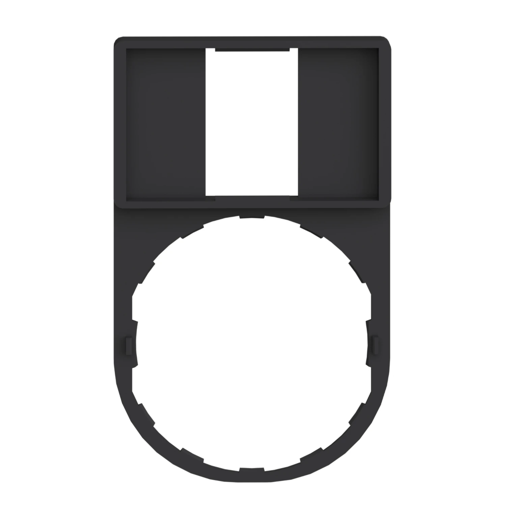 Miniatuur van Schneider Electric Harmony XB4/XB5 etikethouder 30x50mm - zwart (ZBZ33)