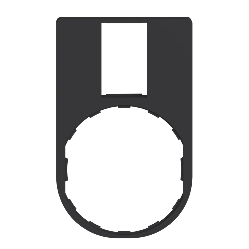 Miniatuur van Schneider Electric Harmony XB4/XB5 etikethouder 30x50mm - zwart (ZBZ33)