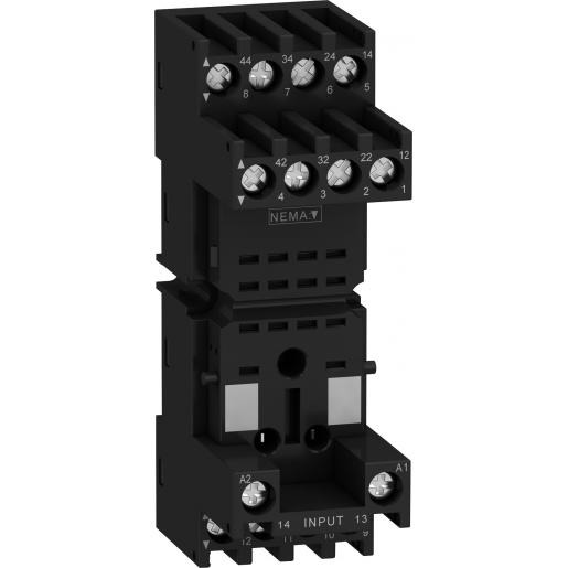 Miniatuur van Schneider Electric Zelio RXZ relaisvoet 2+4P 250V (RXZE2M114M)
