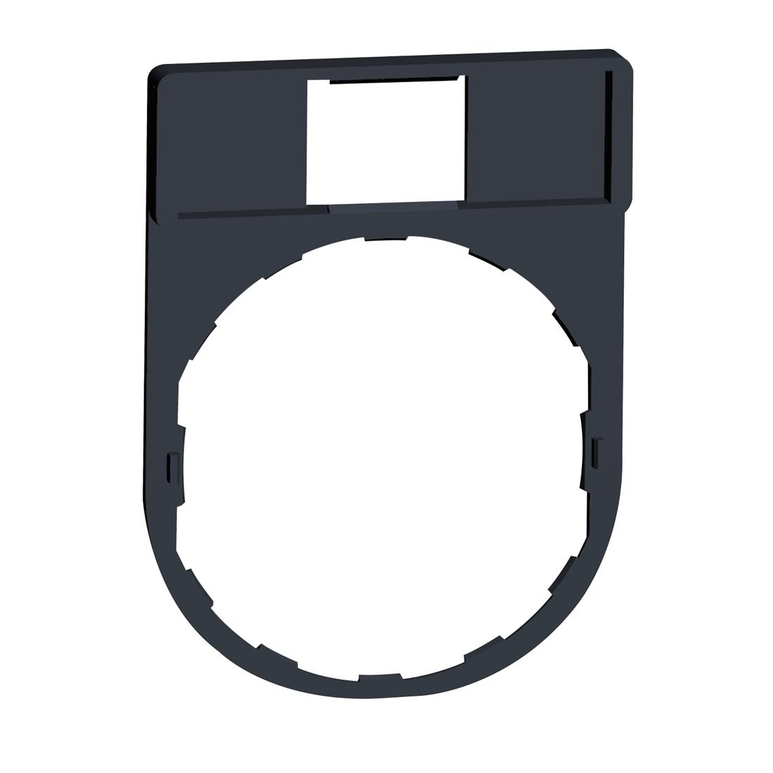 Miniatuur van Schneider Electric Harmony XB4 etikethouder 30x40mm - zwart per 10 stuks (ZBZ32)